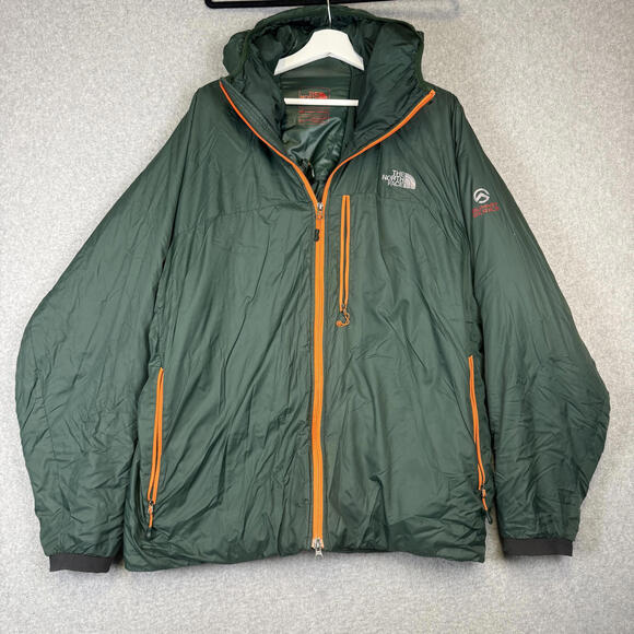 The North Face Summit Series Jacket Men's 2XL XXL Hooded Puffer Liner Coat Green